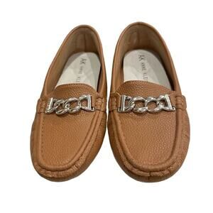 Anne Klein Women's Slip-On driving Loafers Size 7.5 Brown Casual Flats